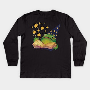 Wizard Frog Kids Long Sleeve T-Shirt